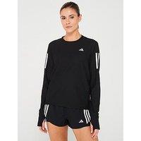 Adidas Women'S Running Own The Run Long Sleeve Tee - Black