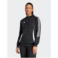 Adidas Womens Tiro 24 Hoodie-Black/White