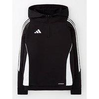 Adidas Youth Tiro 24 Training Hoodie -Black/White