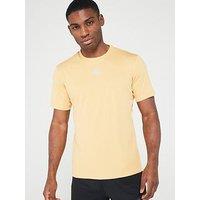 Adidas Men'S Training Hiit 3 Stripe Tee - Beige