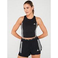 Adidas Womens Running Own The Run 3 Stripes Tank - Black