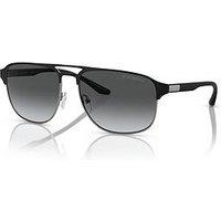 Emporio Armani 0Ea2144 Aviator Sunglasses - Black