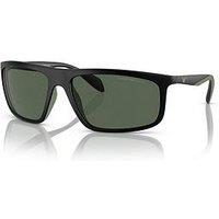 Emporio Armani 0Ea4212U Rectangle Sunglasses - Black