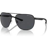 Armani Exchange 0Ax2047S Aviator Sunglasses - Black