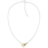 Tommy Hilfiger Women'S Two-Tone Stainless Steel And Gold Plated Heart Necklace