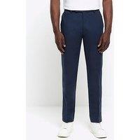 River Island Slim Chino Trousers - Navy