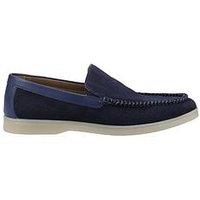 Hush Puppies Leon Casual Slip On Shoes - Navy
