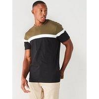 Everyday Cut And Sew T-Shirt - Khaki/Black