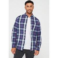 Very Man Long Sleeve Check Shirt - Blue