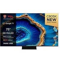 Tcl 75C805K, 75 Inch, Qd-Mini Led, 4K, Smart Google Tv