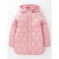 V By Very Girls Pink Padded Quilted Coat