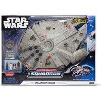 Star Wars Micro Galaxy Squadron Millennium Falcon - 9-Inch Assault Class Vehicle With Four 1-Inch Micro Figure Accessories