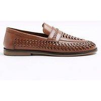 River Island Woven Loafer - Brown