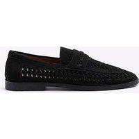 River Island Woven Loafer - Black