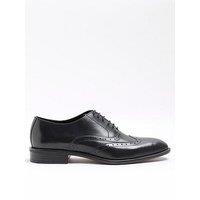 River Island Lace Up Brogue Derby - Black