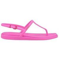 Crocs Womens Sandals Buckle Miami Gladiator Strappy Thong Flip Beach Pink UK Siz