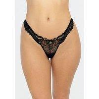 Boux Avenue Rosalie Romantic Rose Embroidery Thong