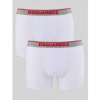 Dsquared2 Underwear 2 Pack Modal Trunks - White