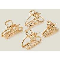 Accessorize 4-Pack Small Metal Claw Clips
