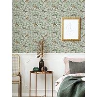 Arthouse Birds And Blossoms Wallpaper - Green