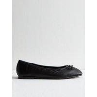 New Look Black Suedette Snaffle Trim Loafers