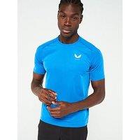 Castore Mens Training Airex Short Sleeved T-Shirt - Blue