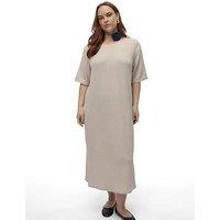 Vero Moda Curve Curve Jersey Midi Dress - Off White