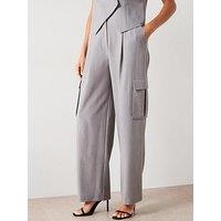 V By Very Formal Cargo Trouser - Grey