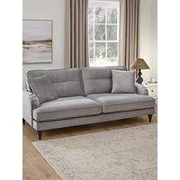 Very Home Victoria 4 Seater Fabric Sofa - Grey - Fsc Certified