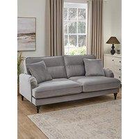 Very Home Victoria 3 Seater Fabric Sofa - Grey - Fsc Certified