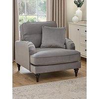 Very Home Victoria Fabric Armchair - Grey - Fsc Certified