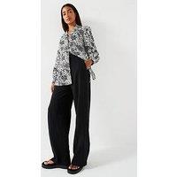 Everyday Longline Printed Shirt - Mono Print