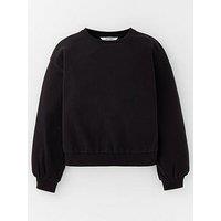 Everyday Girls Solid Single Sweatshirt - Black