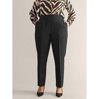 Evans Tapered Leg Trouser Black