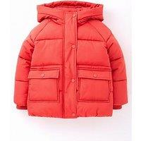 Mini V By Very Boys Padded Coat - Orange
