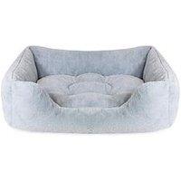 Rosewood Fur Box Bed - Blue - Medium
