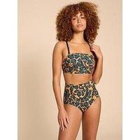 White Stuff Verity Bandeau Bikini Top - Yellow