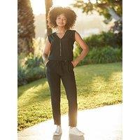 Joe Browns Zip Front Jumpsuit - Black