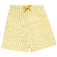 Frugi Boys Archie Seersucker Shorts - Yellow