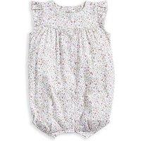 Mamas & Papas Baby Girls Ditsy Floral Jersey Shortie Romper - Pink