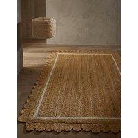 Scalloped Jute Rug