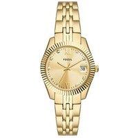 Fossil Scarlette Three-Hand Date Gold-Tone Stainless Steel Watch