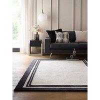 The Very Collection Piper 100% Wool Rug - Black/White