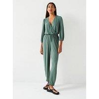 V By Very Wrap Jersey Jumpsuit