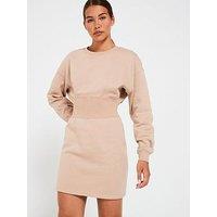 V By Very Sweater Dress - Nude