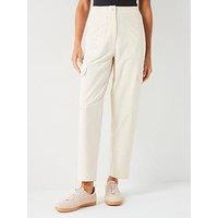 V By Very Tapered Leg Cargo Trousers - Cream