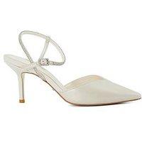 Dune London Bridal Companion Sling Back Satin Shoe - Ivory