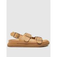 Schuh Talbot Double Buckle Sling Back Sandal - Natural