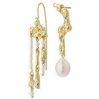 Pilgrim Moon Earrings- Gold-Plated