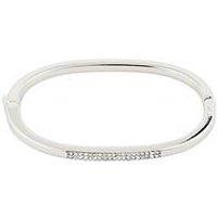 Pilgrim Star Crystal Bangle Silver-Plated